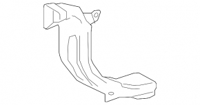Air duct cooling VVB on the fan left Toyota Prius 50 Prime 17-22