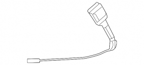 Mazda 6 18-21 black driver's seat belt latch with sensor