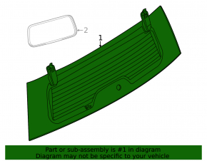 Rear glass tailgate Ford Bronco Sport 21-25