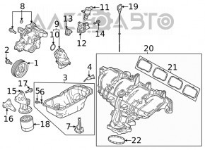 Oil pressure regulator Mazda CX-9 16- 2.5T