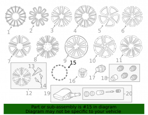 Spare tire for Jaguar F-Pace X761 17-23 R19 175/80