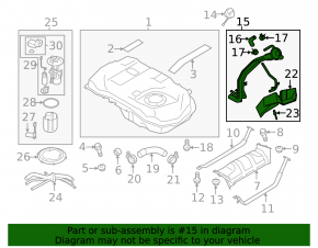 Fuel filler neck Mitsubishi Outlander Sport ASX 10-21