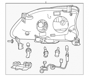 Headlight front left Nissan Sentra 13-15 prerest
