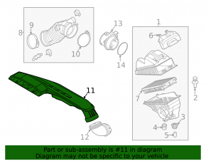 Air intake Hyundai Sonata 20-23 2.5