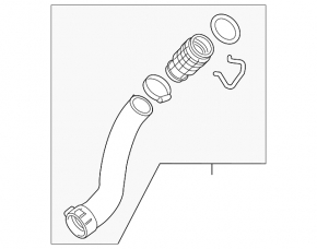 Intercooler pipe right Chevrolet Cruze 16-