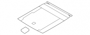 Trunk floor VW CC 08-17 black
