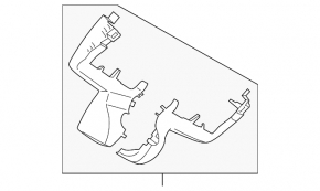 Interior mirror trim BMW X7 G07 19-22 for 3 cameras