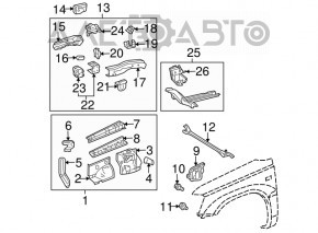 Lexus ES300 ES330 Front Strut