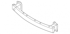 Front bumper reinforcement with fangs Kia Niro 17-19 HEV, PHEV dented