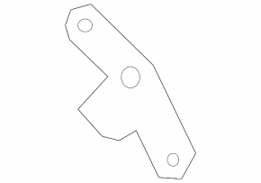 Right lower tailgate shock absorber bracket for Toyota Rav4 19-24, with bump stop