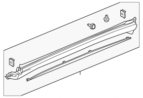 Right threshold Acura MDX 17-20 rest