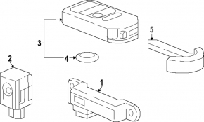 Smart Key Honda CRV 23-25 5 Buttons