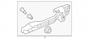 Honda CRV 12-16 rear left door handle mechanism with rod