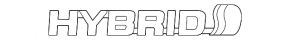 Emblem HYBRID wing left Toyota Prius 30 10-15