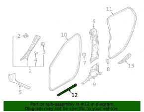 Door sill trim rear right outer Infiniti QX30 17- chrome, scratches