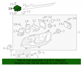 Light control unit VW Touareg 11-17
