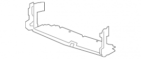 Lower radiator deflector for Chevrolet Equinox 22-24