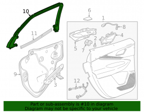 Inner door frame rear left Chevrolet Equinox EV 24-26