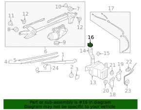 Subaru Forester 08-13 SH Windscreen Washer Cap