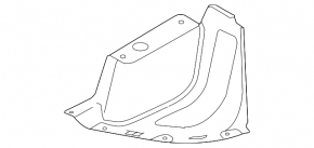 Left rear bumper guard for Hyundai Ioniq 17-22 EV