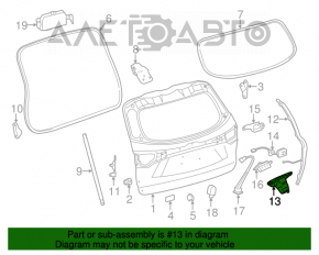 Rear view camera for Toyota Highlander 14-16 without parking sensors