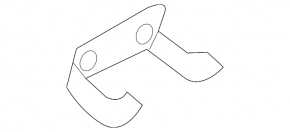 Rear bumper mount central upper Audi A4 B8 13-16 rest