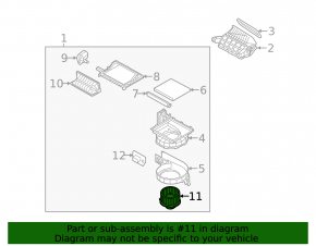 Kia Optima 11-15 heater fan motor