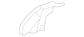 Rear seat trim 3rd row side right Mercedes W167 GLE 350 450 20-23 brown, scratches