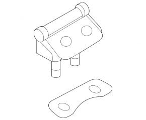 Left tailgate hinge for Mazda CX-7 06-12