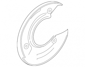 Rear right brake disc cover for Land Rover Range Rover Velar 20-20 (396mm)