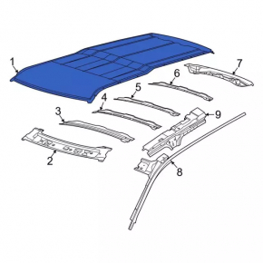 Roof metal Ford Bronco Sport 21-25 without sunroof