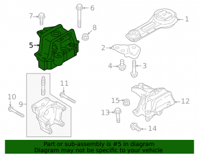 Engine mount right Mitsubishi Outlander 14-20 3.0