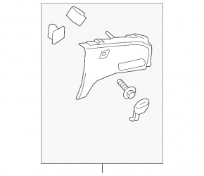 Rear pillar trim left under the belt Chevrolet Volt 16 - gray