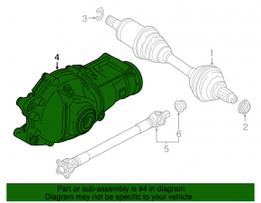 Front axle BMW 3 F30 12-18 3.15