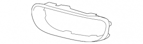 Right front bumper grille molding for Mini Cooper Countryman F60 17-20 chrome
