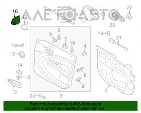 Side Mirror Cap Front Right Mini Cooper Countryman R60 10-16