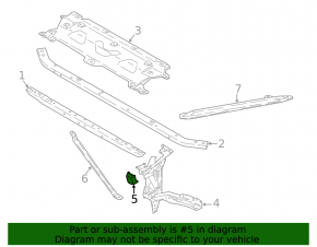 Hood lock trim left BMW X3 G01 18-23 lower