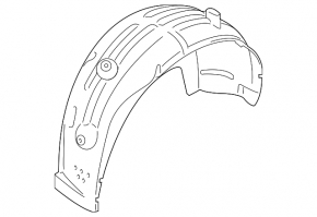 Rear left fender liner BMW X5 G05 19-25