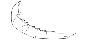 Upper front bumper trim for Toyota Prius 2023-2026