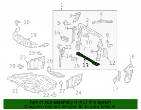 TV lower bar Lexus CT200h 11-17
