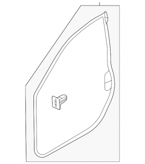 Front left door seal Subaru Outback 20-23