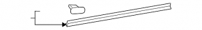 Door seal lower rear left Toyota Venza 21-