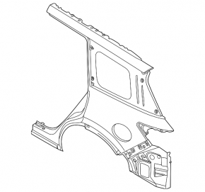 Rear right wing Infiniti QX60 22-26