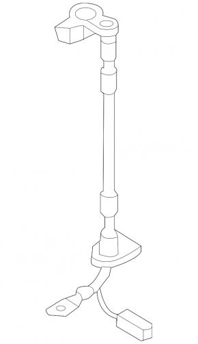Positive terminal of battery VW Touareg 11-17
