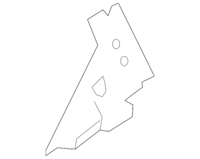 Door trim side rear left Hyundai Santa FE 19-23 structure, rear