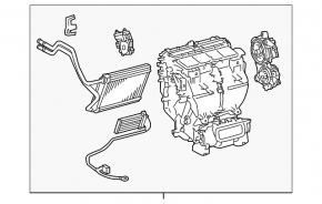 Heater assembly for Toyota Camry v55 15-17 USA auto