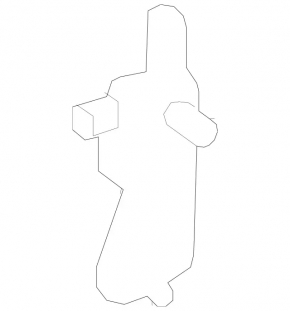 Upper rear left door hinge Mercedes GLS-class X166 13-19