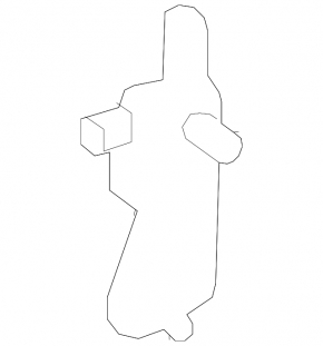 Upper rear left door hinge Mercedes GLS-class X166 13-19