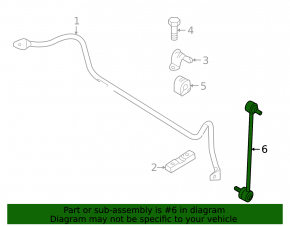 Front stabilizer link Mazda 3 03-08 BK