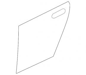 Naked rear right door Mazda3 03-09 HB